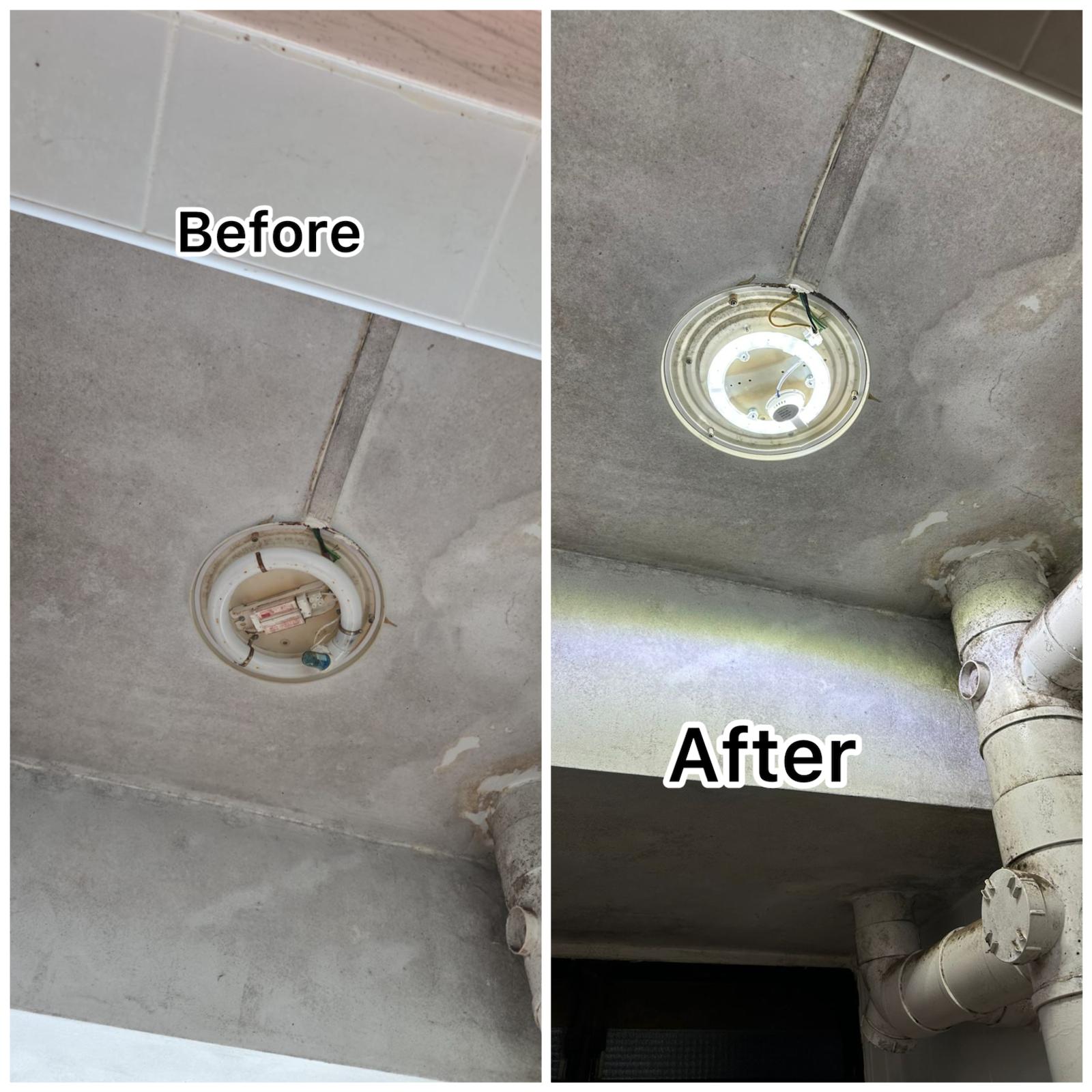 Ceiling Light Replacement Service in Singapore